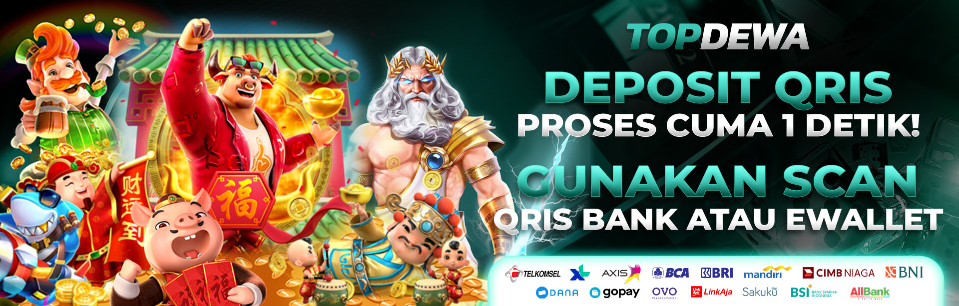 DEPOSIT QRIS SCAN VIA BANK / EWALLET